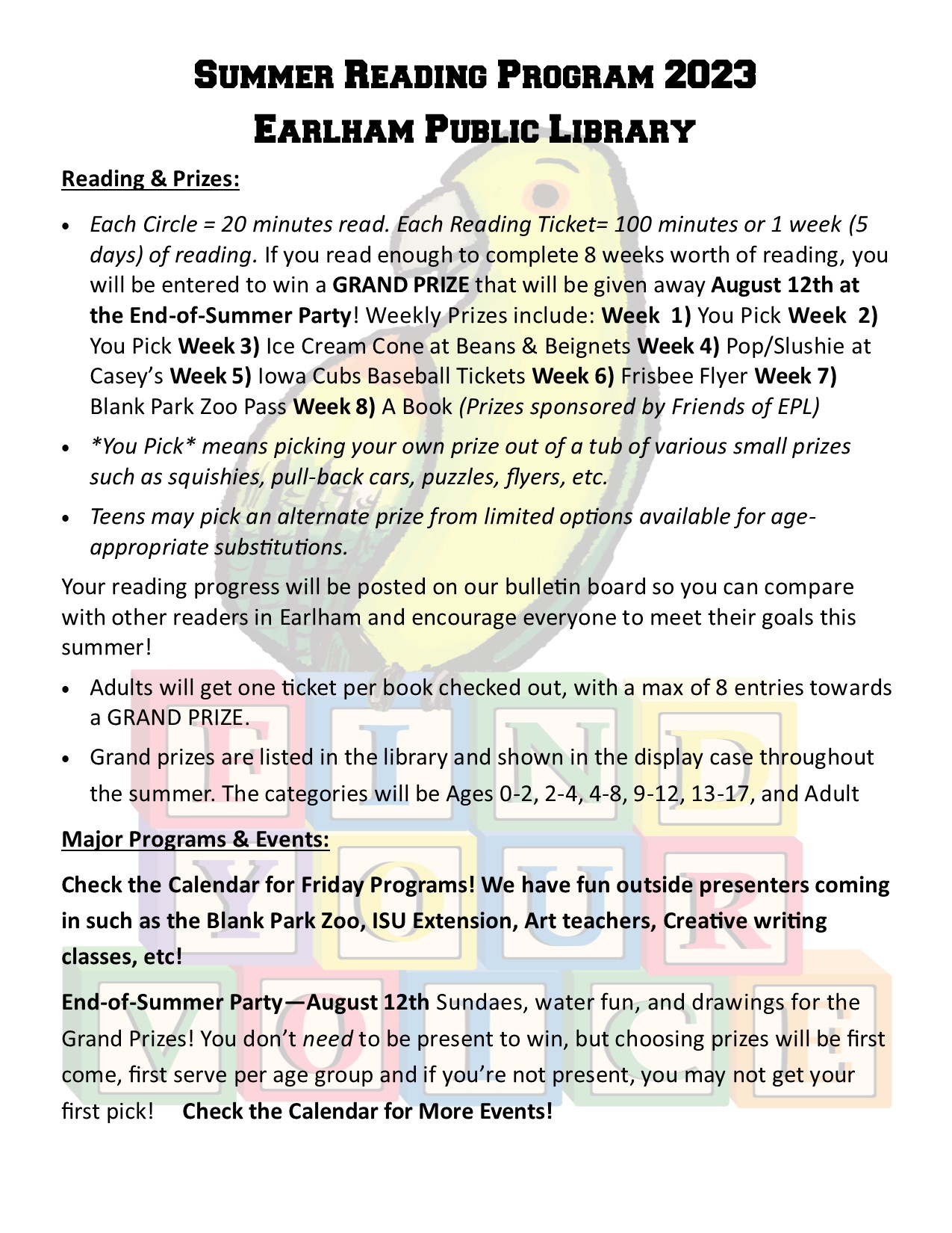 Summer Reading Program